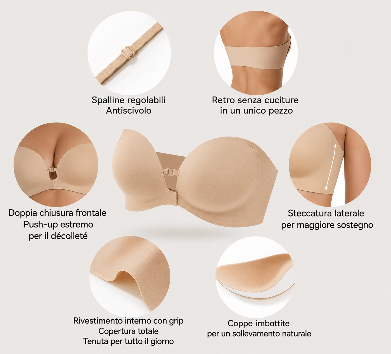Reggiseno Seamless con Chiusura